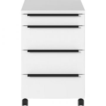 Ladekast met wielen Hermoso | 42 x 60 x 63 cm | Wit