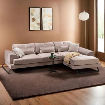 Hoekzetel Artie | 308 x 100 x 92 cm | Beige