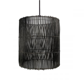 Hanglamp Rony ø50 cm uit rotan – zwart