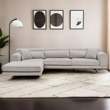 Hoekzetel Artie | 308 x 100 x 78 cm | Grijs