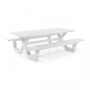 Picknicktafel Biabou 220x110 - wit
