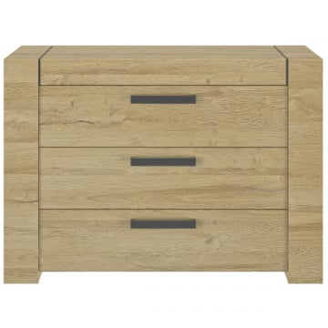 Commode Soren 116x48x81cm 3 lades - eik