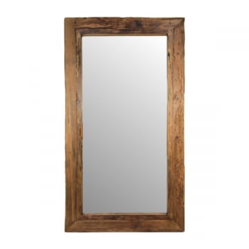 Wandspiegel Rustika 140x80cm – drijfhout/teak