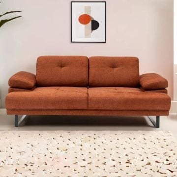 Tweezitzetel Artie | 199 x 99 x 83 cm | Oranje