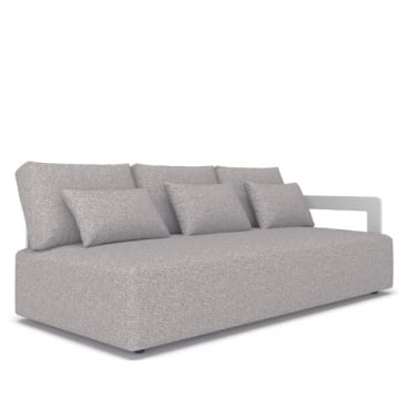 Driezitbank tuin Raphael | 208 x 100 x 58 cm | Lichtgrijs