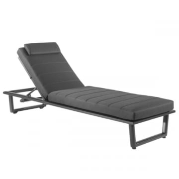 Ligbed Alicante aluminium en Olefin - antraciet