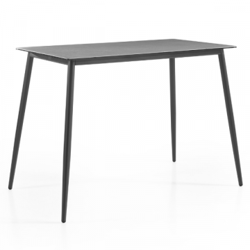 Bartafel Luz 80x150x107cm aluminium en keramiek - antraciet