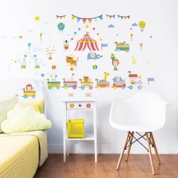 Muurstickers Circus