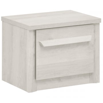Nachtkastje Hayden L 55 cm 1 lade - gebleekte eik
