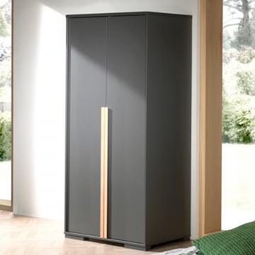 Kledingkast London 98cm met 2 deuren - antraciet