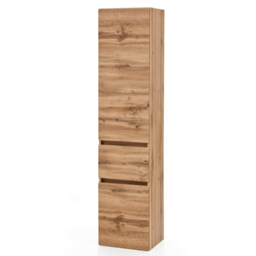Kolomkast Pisca 40cm 1 lade & 2 deuren - eik