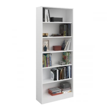 Boekenkast Hobby 198 cm-5 legplanken-wit