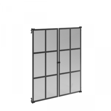 Kastdeuren Hobby-atelierstijl-glas