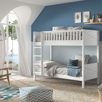 Stapelbed Scott - 208x105x175 cm - Wit 