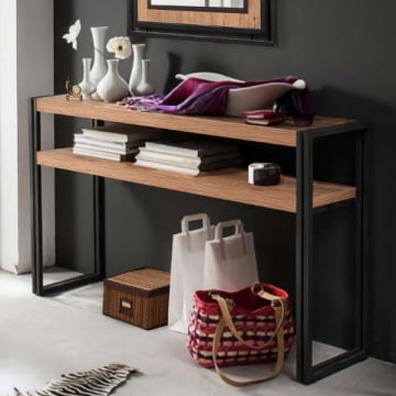 Sidetable Barbara-Atlantische pijnboom/zwart