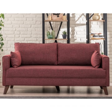 Tweezitsbank Balcab Home | 177 x 81 x 85 cm | Claret Red-design