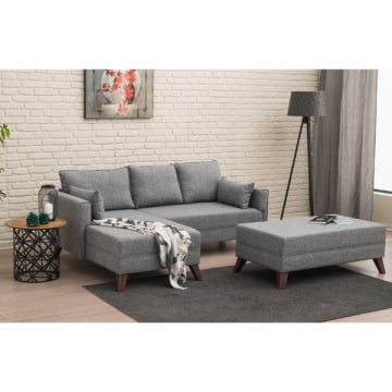 Hoekzetel Balcab Home | 205 x 140 x 85 cm | Grijs