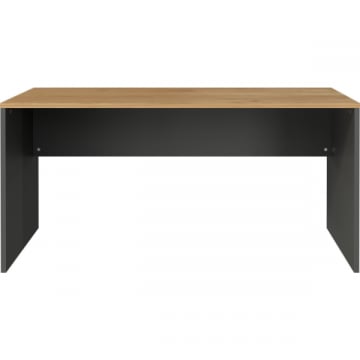 Bureau Robert 158 cm - antraciet/eik
