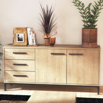 Dressoir Craig-Hamilton eik/matzwart