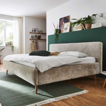 Tweepersoonsbed Younes 180x200cm - beige