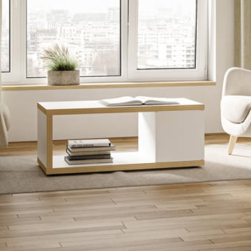 Salontafel Bérinne-wit/multiplex