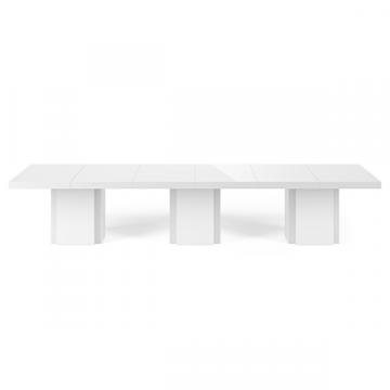 Eettafel Mundus 392 x 130 cm - hoogglans wit
