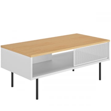 Salontafel Renée 100 cm - eik/wit
