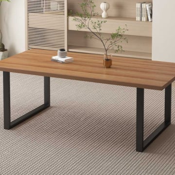 Alexander 200 cm Tafel | Oud Eiken/Metalen Poten | MDF Bovenblad