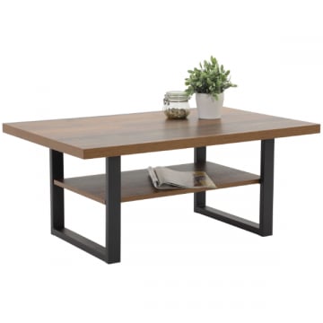 Salontafel Tonja 105x69 cm-Oldwood/zwart
