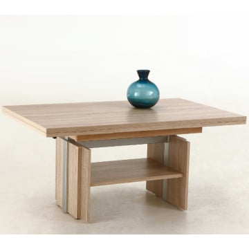 Salontafel Jeronne 110/177x68x53/69 cm-sonoma eik