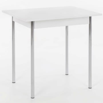 Eettafel Kolette 90x65 cm-wit/chroom