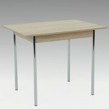 Eettafel Kolette 90x65 cm-sonoma eik/chroom