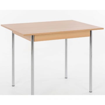 Eettafel Kolette 75x55 cm-beuk/chroom
