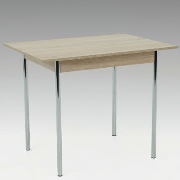 Eettafel Kolette 75x55 cm-sonoma eik/chroom