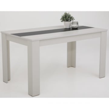Eettafel Marije-wit/zwart