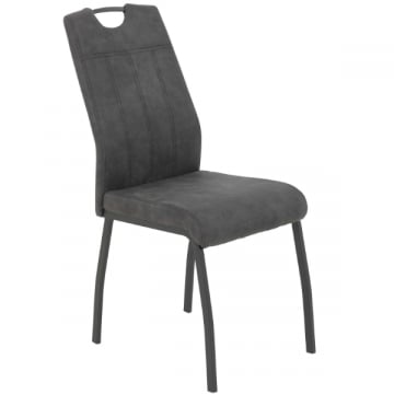 Eetkamerestoel Filemon-vintage antraciet