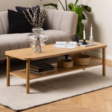 Rechthoekige salontafel Banbury - 150x50x42 - eikfineer