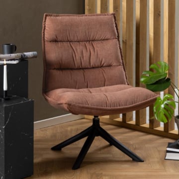 Draaibare loungestoel Blizzard - stof - rosewood