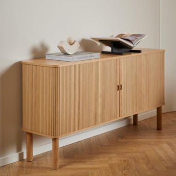 Dressoir Langley - 160x40x80cm - twee deuren - eikfineer
