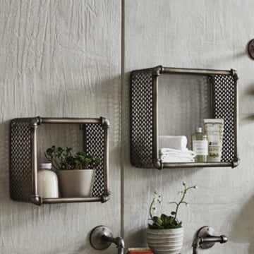 Wandrek Willy - 31x19x31 cm - Staal/zilver