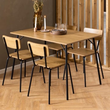 Eettafel Peru 120x80x75cm - 4 personen - eikdecor