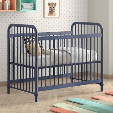 Babybed Bronxx - 60x120cm - denim blauw