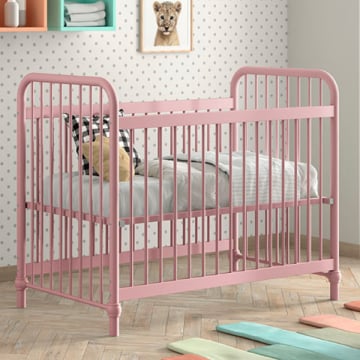 Babybed Bronxx - 60x120cm - misty pink