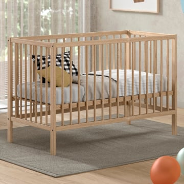 Babybed Dino | 60 x 120 cm | verstelbaar | dennenhout