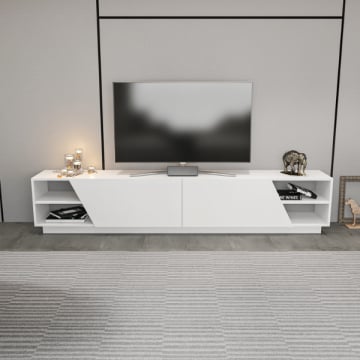 Tv-meubel Tygo - 37x240x47 cm - MDF/wit 