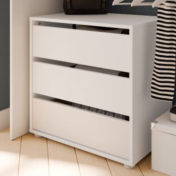 Ladekast Blokty - 60x40x58,10 cm - Wit/spaanplaat 