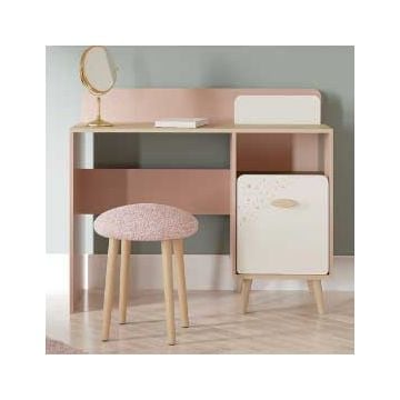 Bureau Suzie - 44,90x106,60x87,70 cm - Roze/spaanplaat 