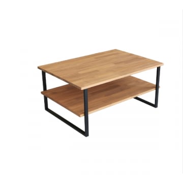 Locelso Salontafel | 100% Grenen | Metalen Frame | Antibacterieel