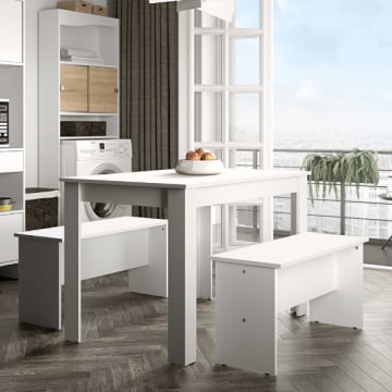 Eettafel Nice 110x70cm - wit
