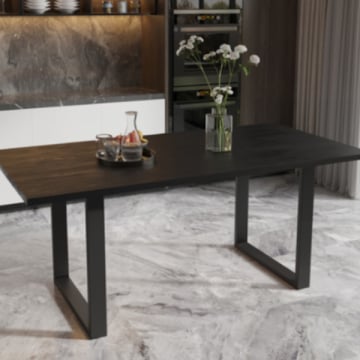 Eettafel Margot 180 x 90 cm-zwart